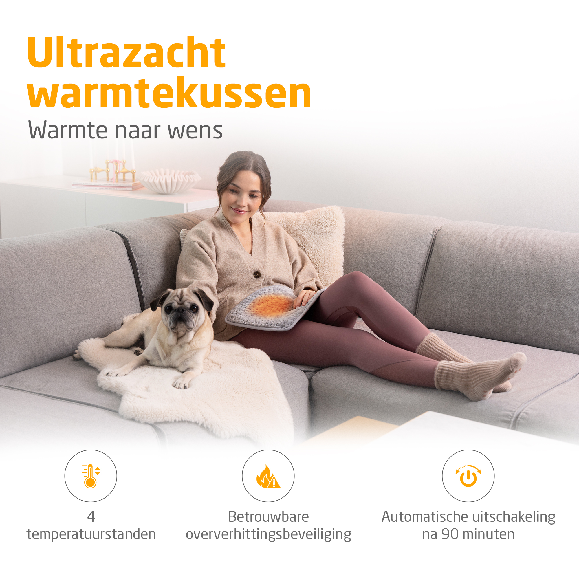 HP 516 | Warmtekussen | lichtgrijs