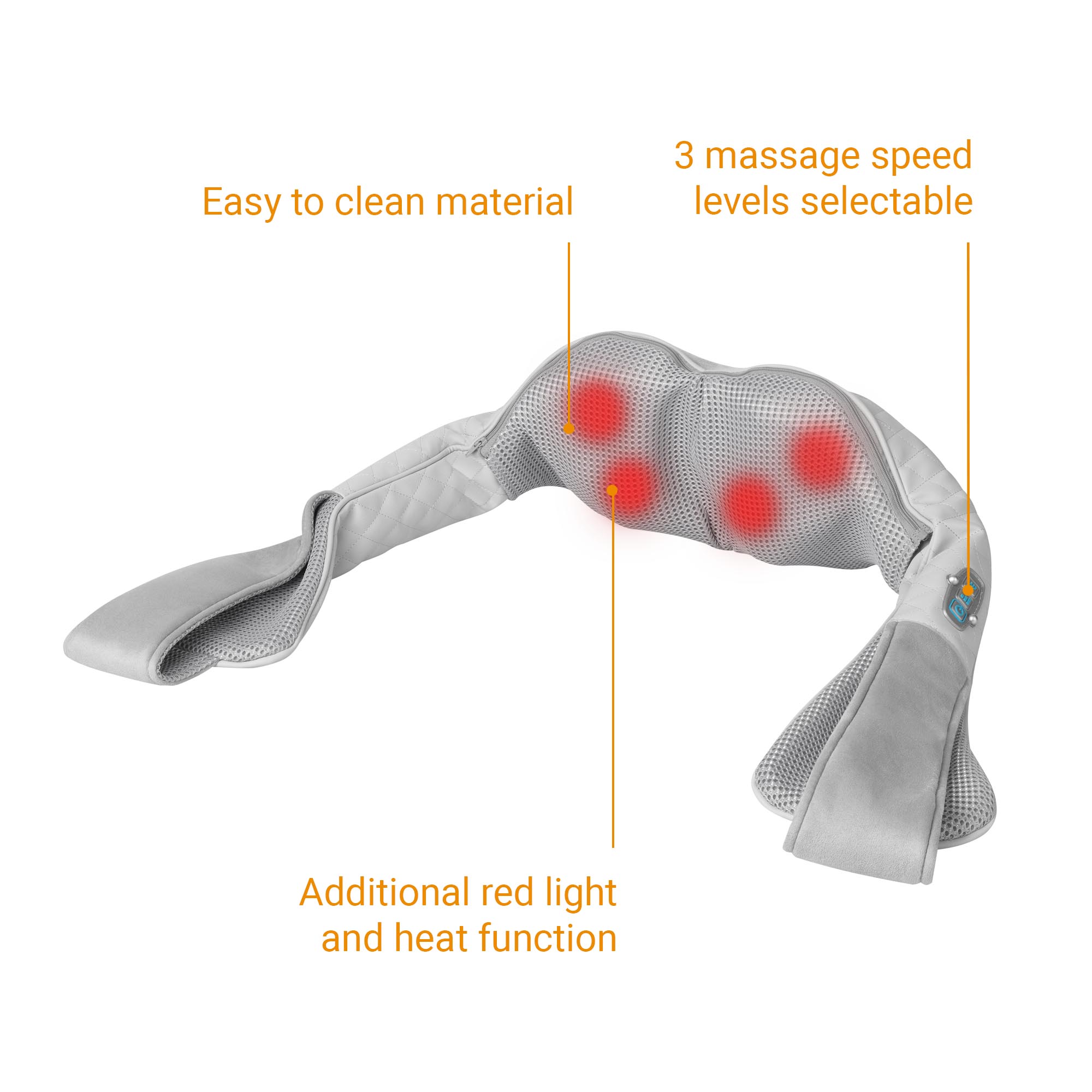 733977353f4ce51d7f405c423a54f403 NMG 850 grey | Gel Shiatsu neck massager