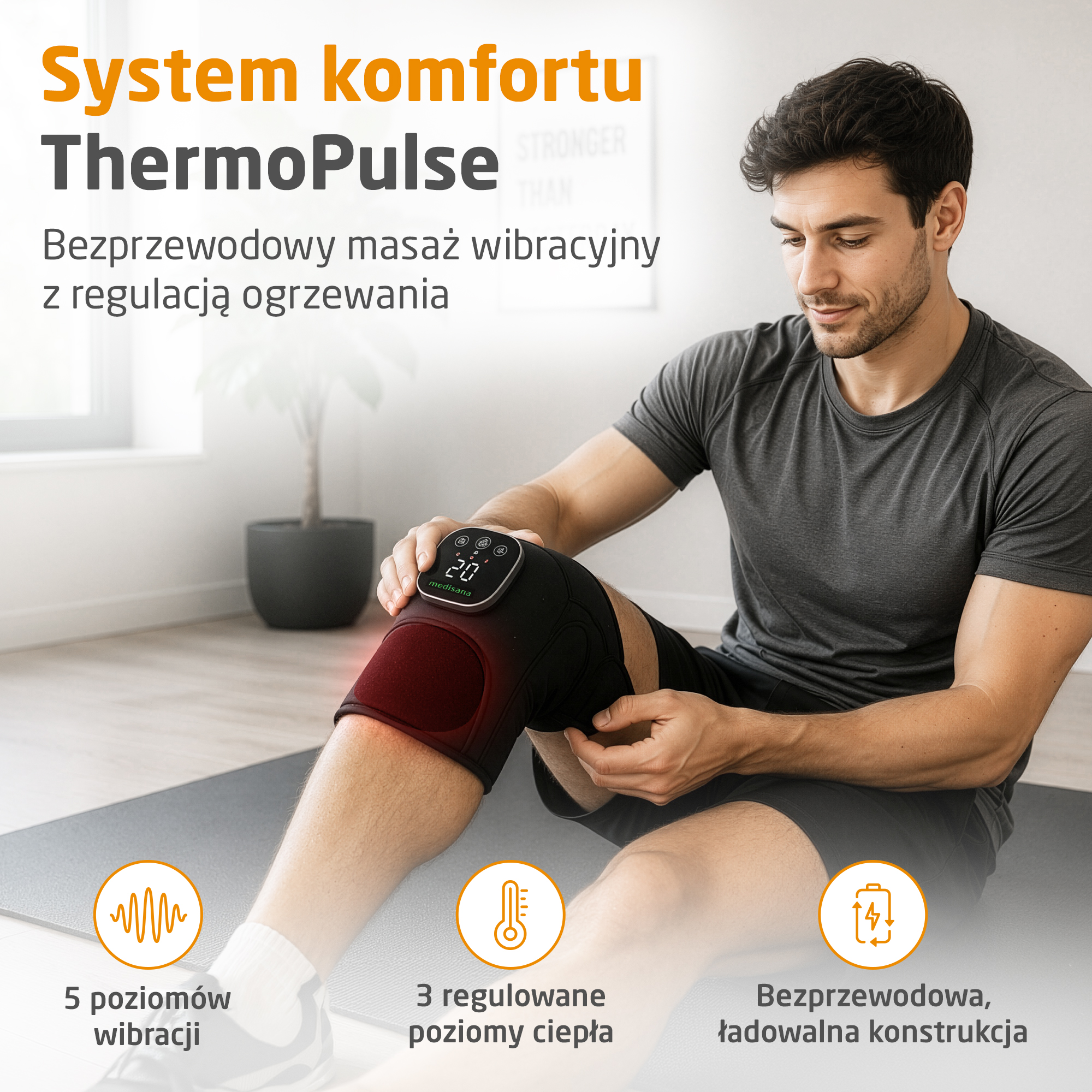 Cordless Vibrating Knee Massager | KM 100