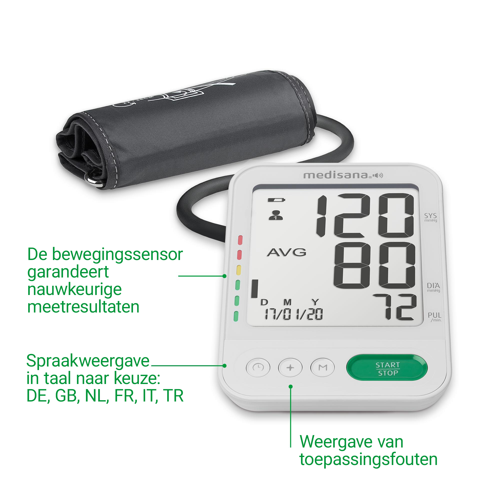 BU 586 Voice | Bovenarm-bloeddrukmeter