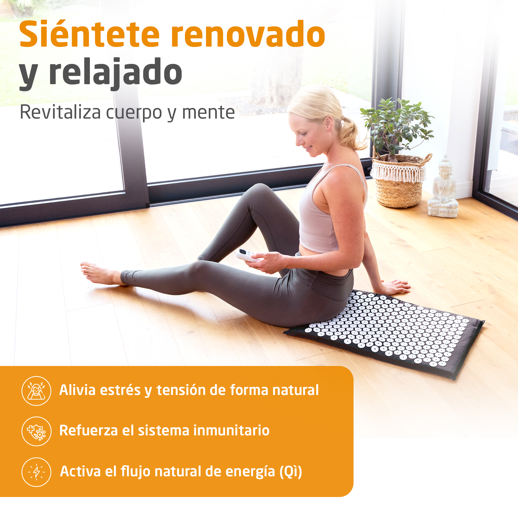 MM 100 | Esterilla de acupresión con calor