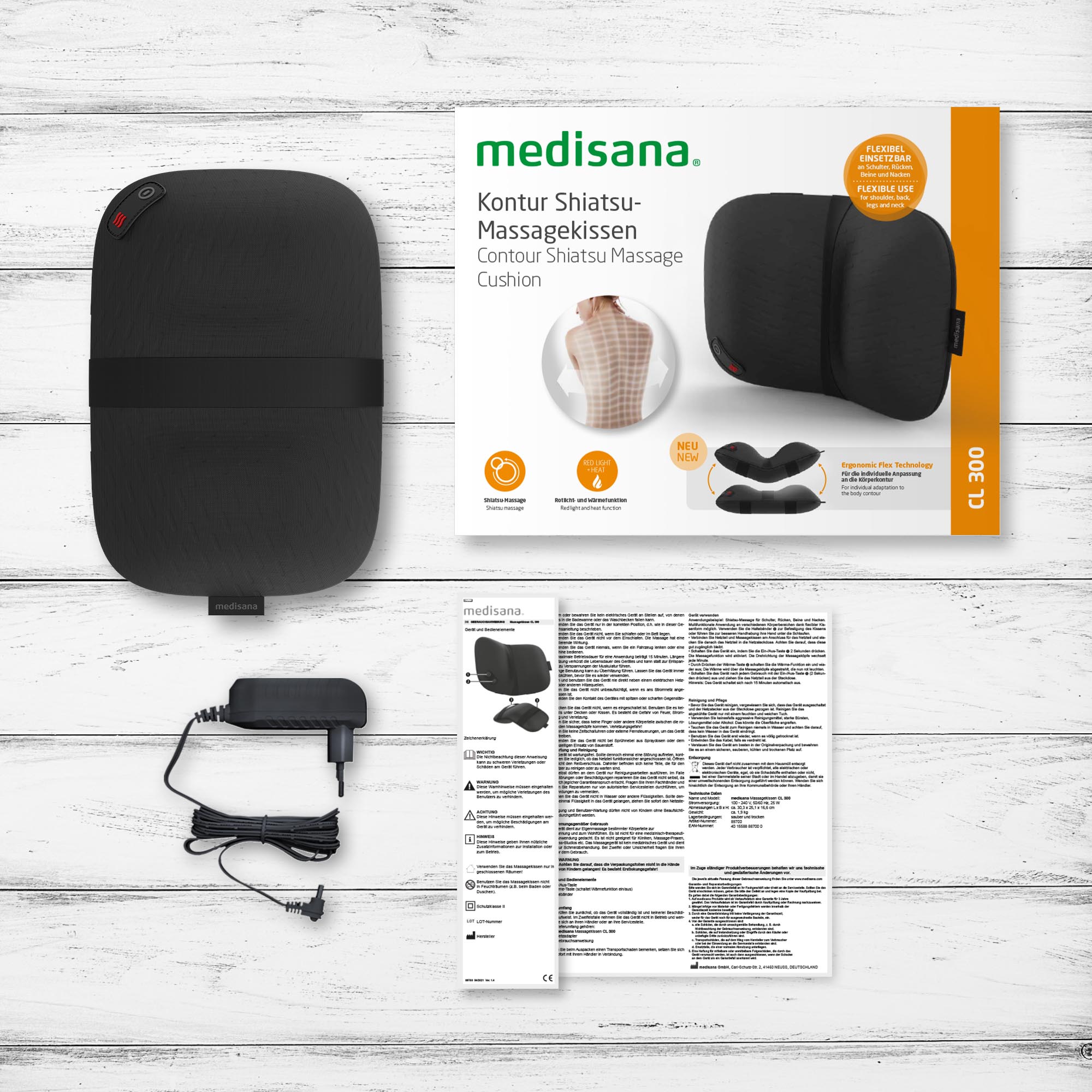 CL 300 | Contour Shiatsu Massage Cushion
