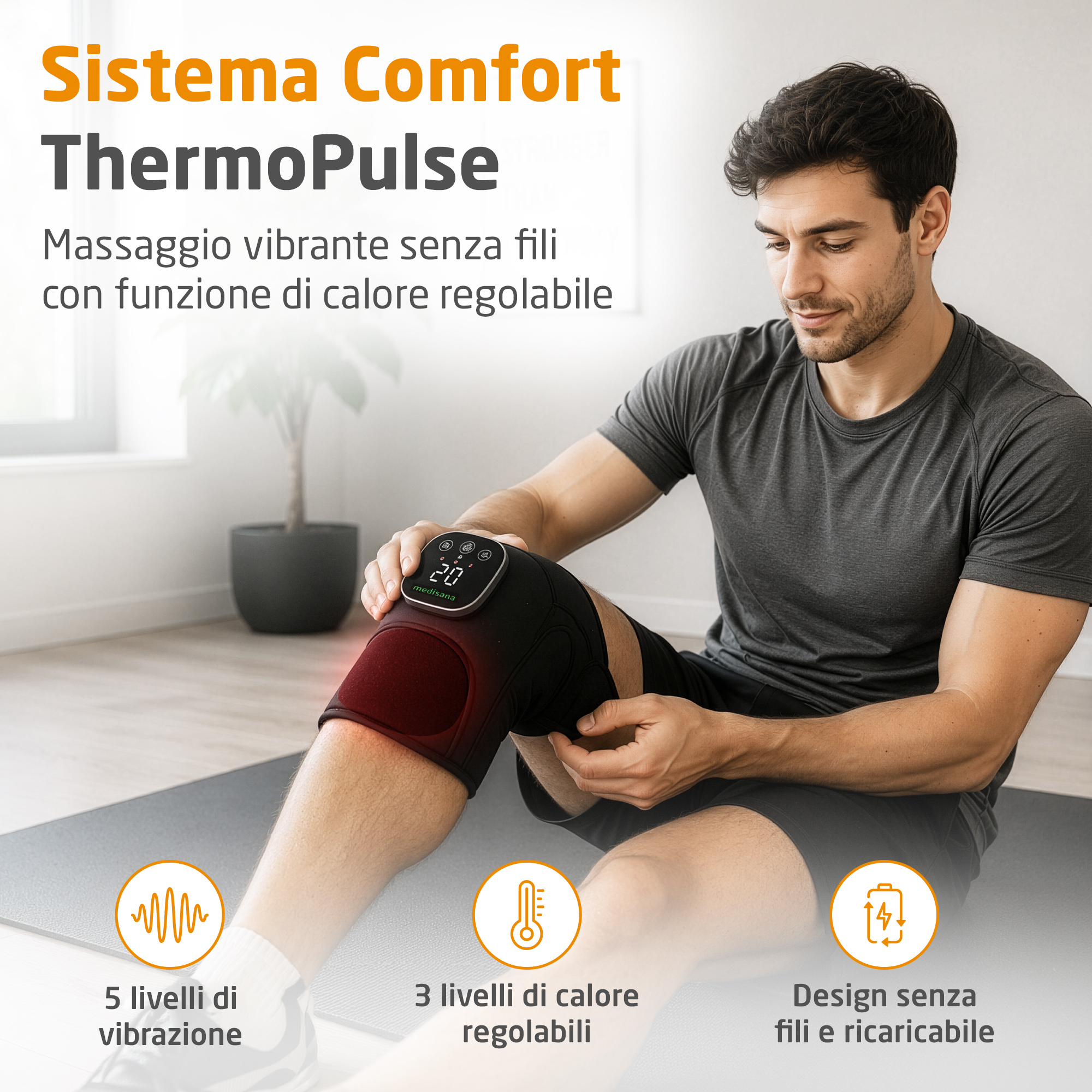 Cordless Vibrating Knee Massager | KM 100