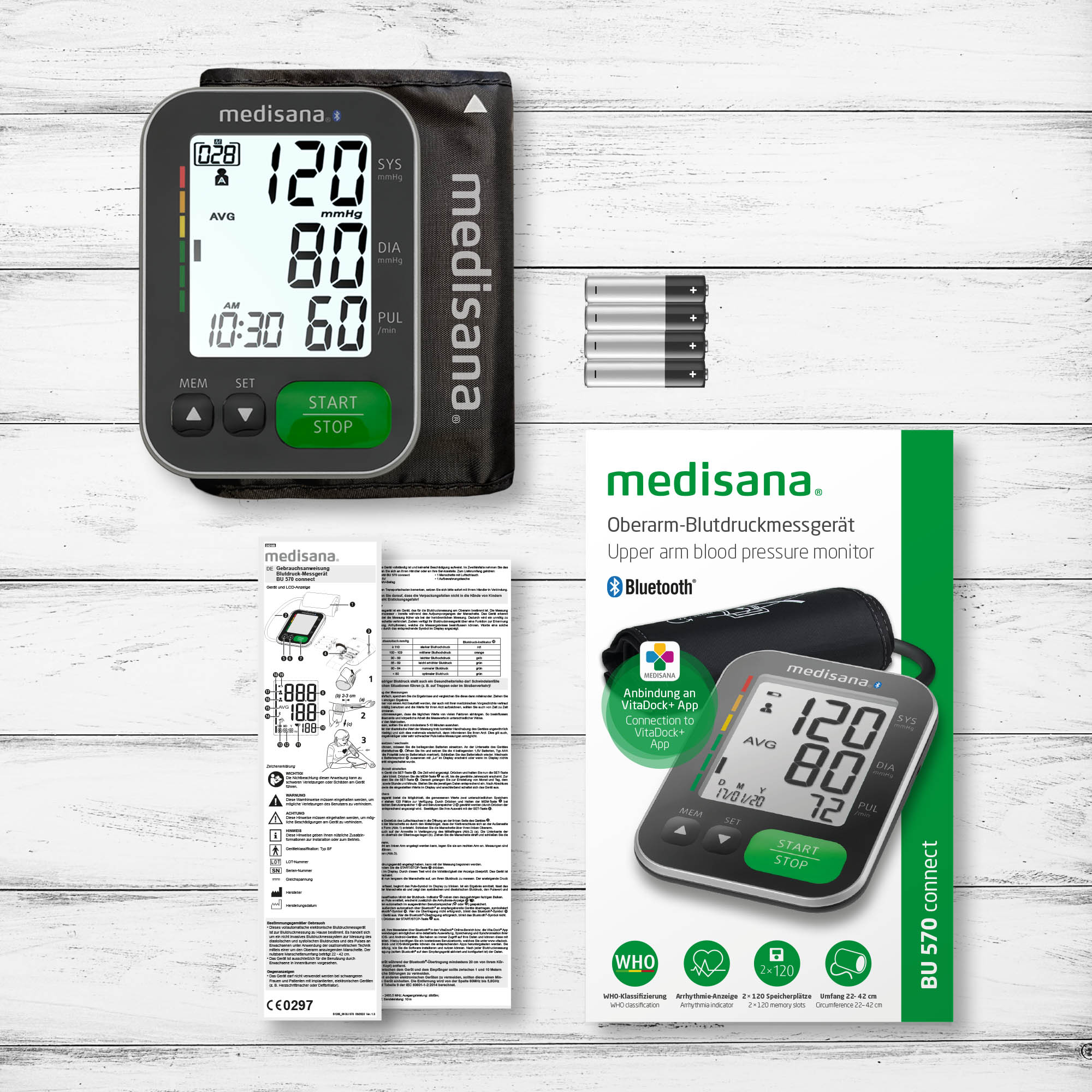 PhasedOut - medisana BU 570 Connect Oberarm-Blutdruckmessgerät Schwarz
