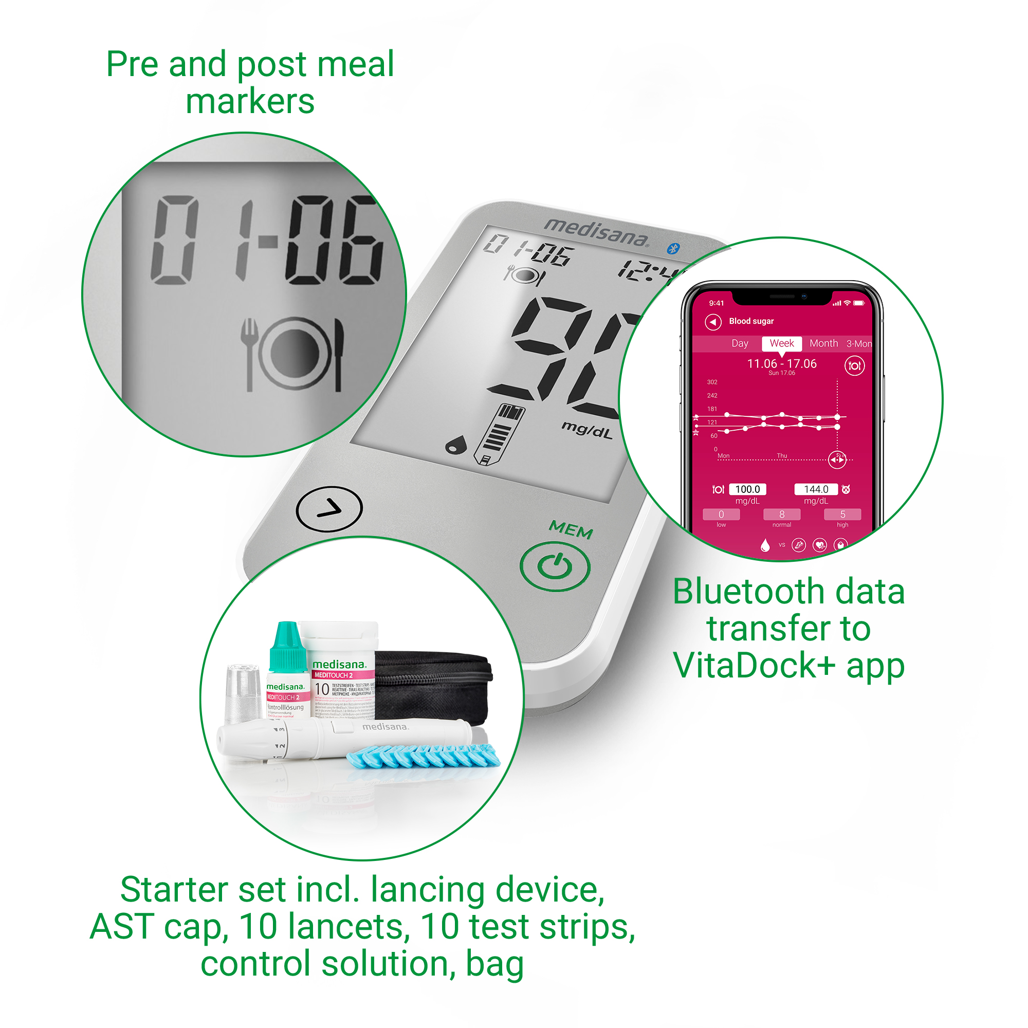 MediTouch2 connect dual | Blood glucose meter MediTouch2 connect dual | Blood glucose meter
