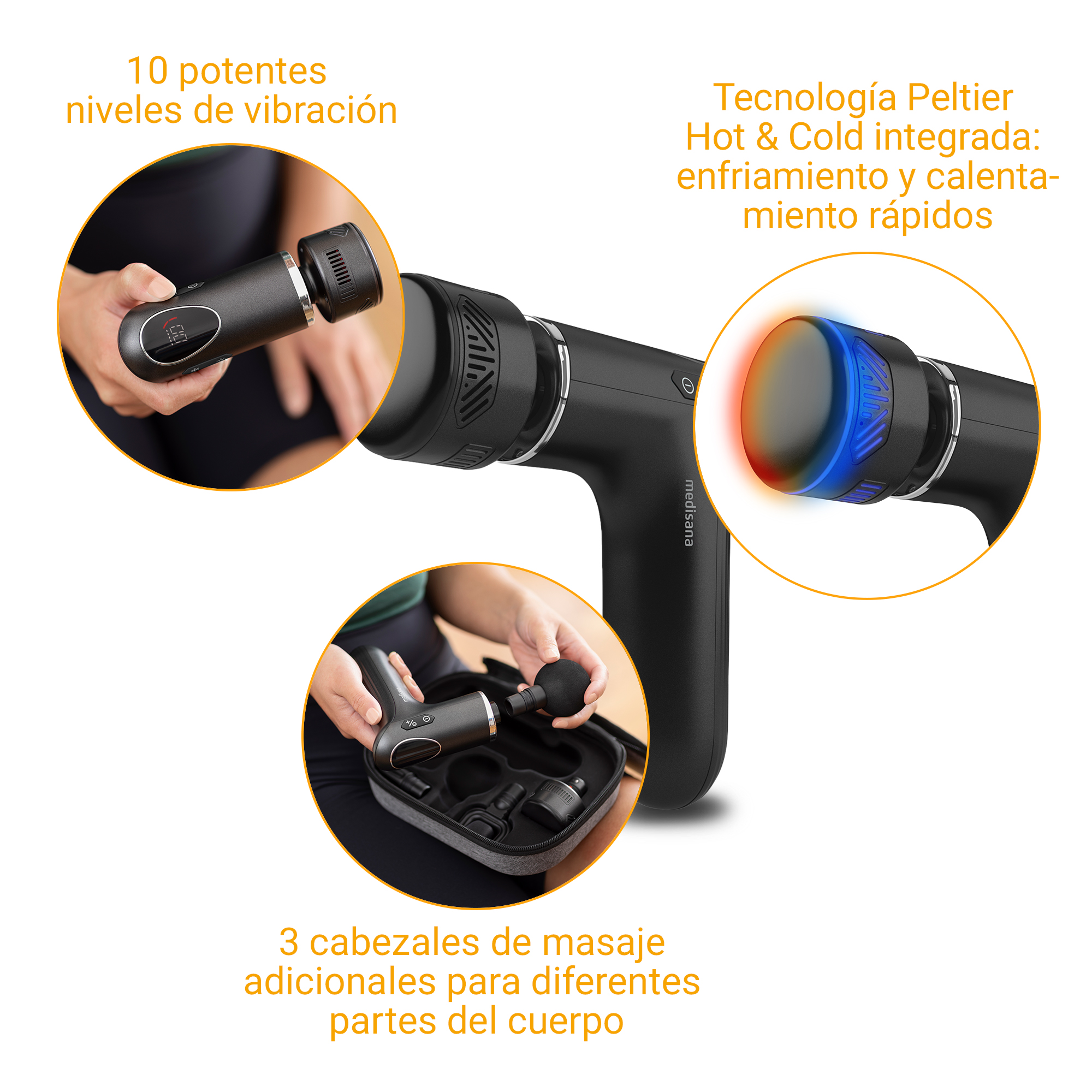 MG 560 | Pistola de masaje caliente y fría