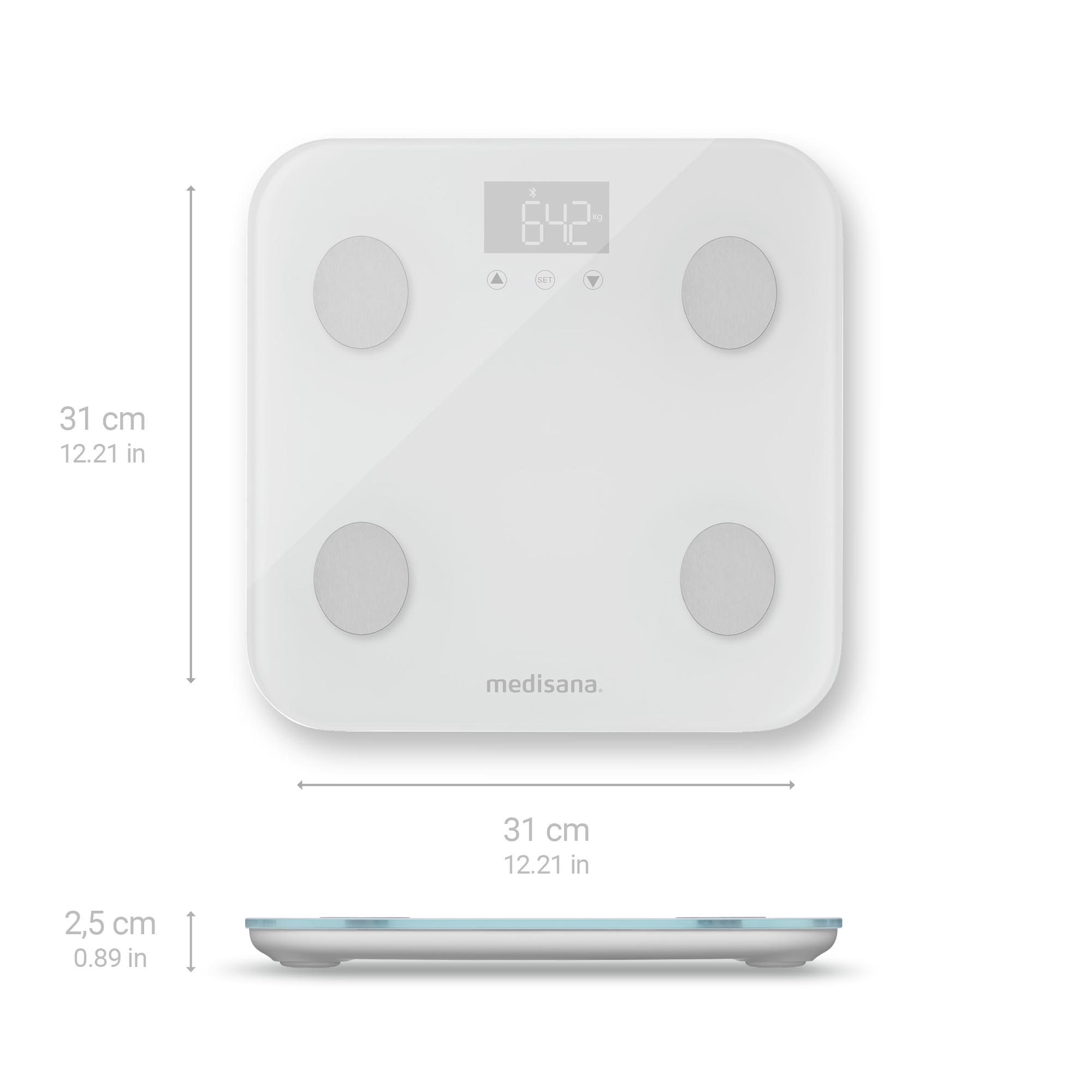 medisana BS 600 – Lichaamsanalyse weegschaal met WiFi & Bluetooth