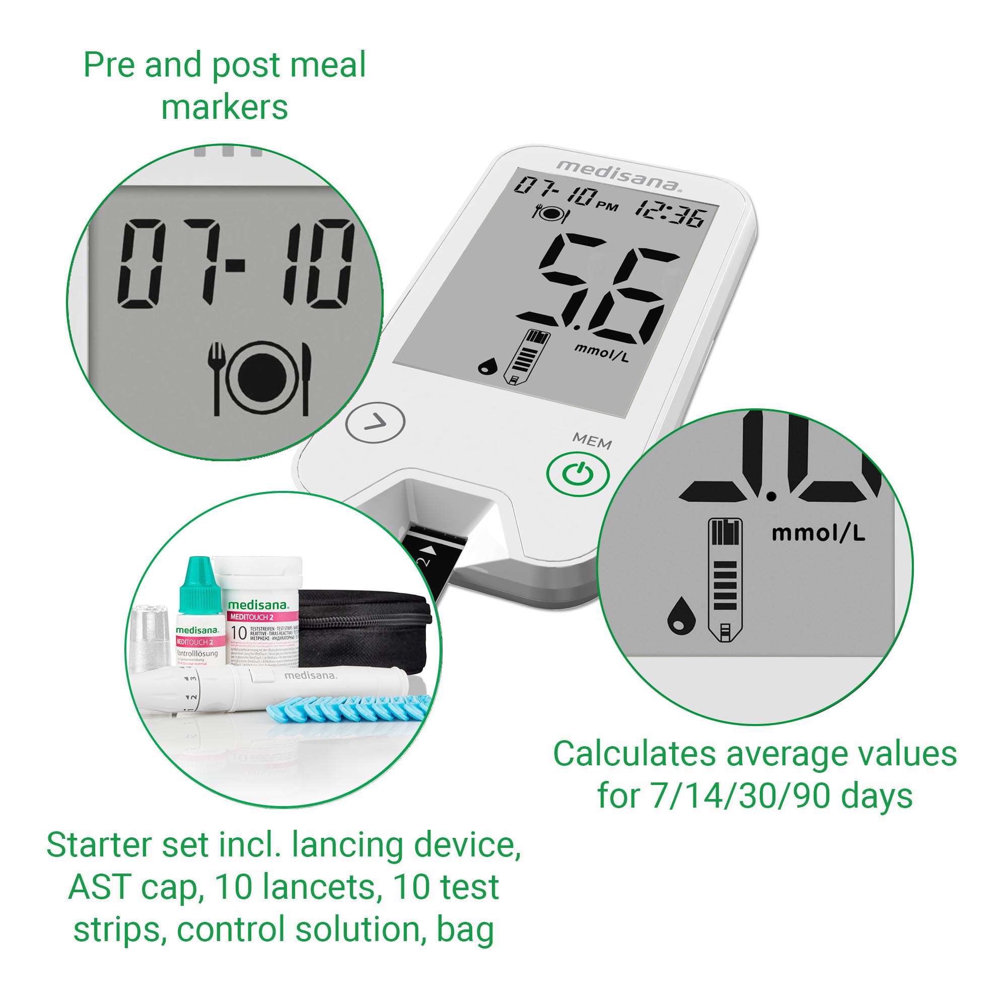 MediTouch 2 mmol/L | bloedsuikermeter