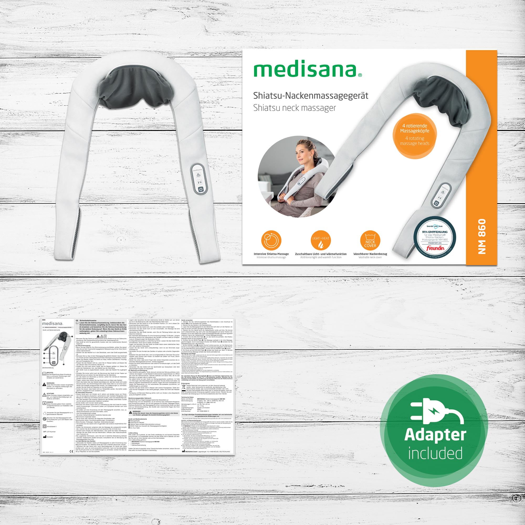 NM 860 | Masajeador de cuello Shiatsu