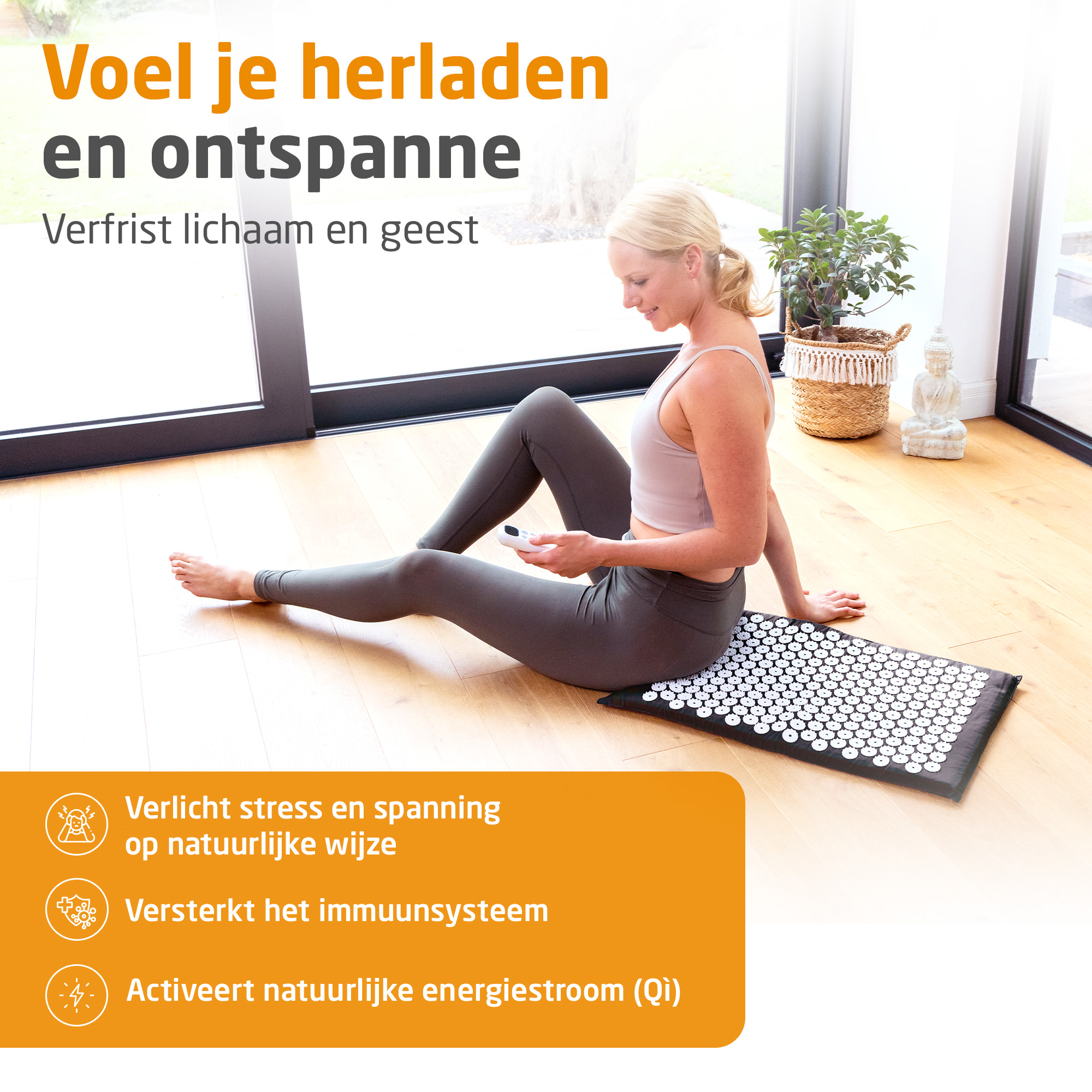 MM 100 | Acupressuurmat met warmte